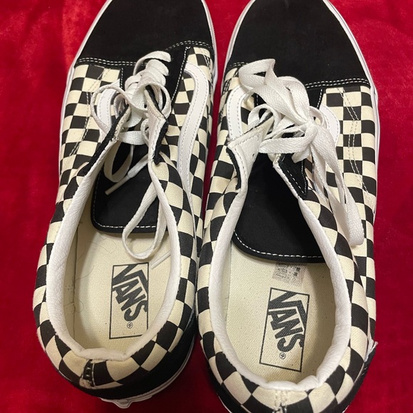 Vans Old Skool Black and White Checkered Shoes size 15 men - Picture 6 of 12